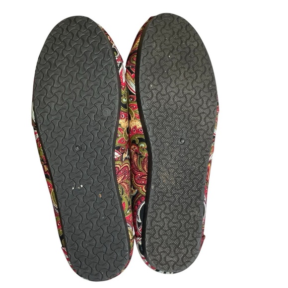 Corky's Sues Women's Size 7 Red Paisley Canvas Slip On Shoes Casual Comfort Boho - Picture 7 of 8